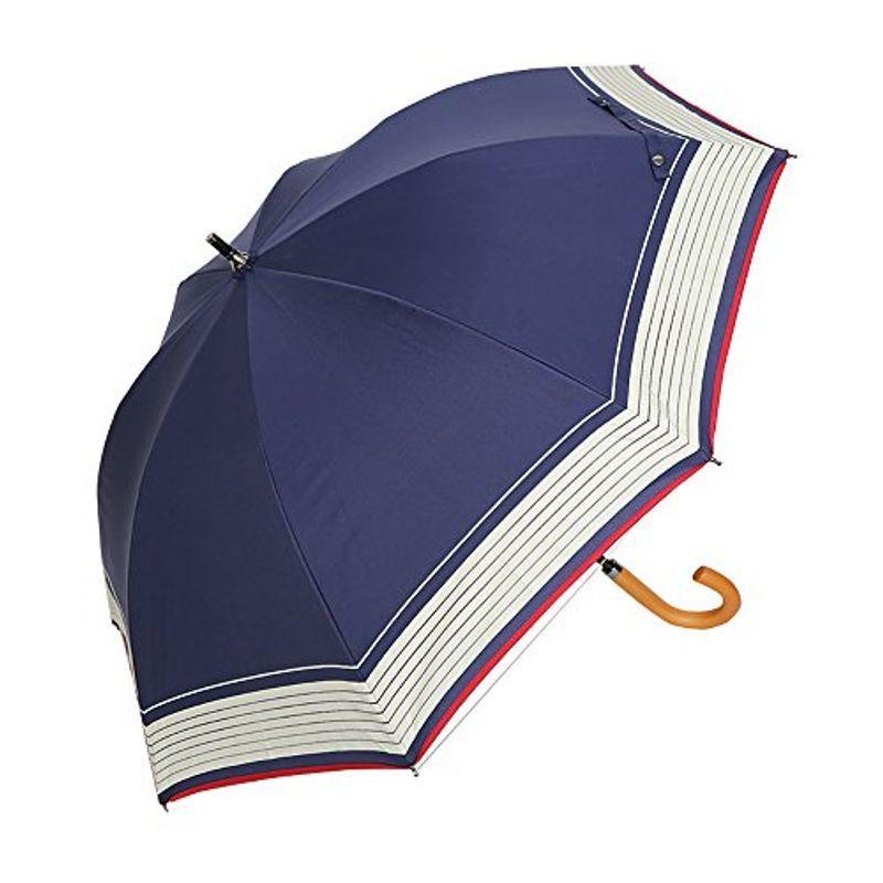 日傘 ショート日傘 完全遮光 遮熱 UVカット かわず張り 涼しい 晴雨兼用傘 特殊2重張り トリコロール (ネイビー) 売上実績NO.1