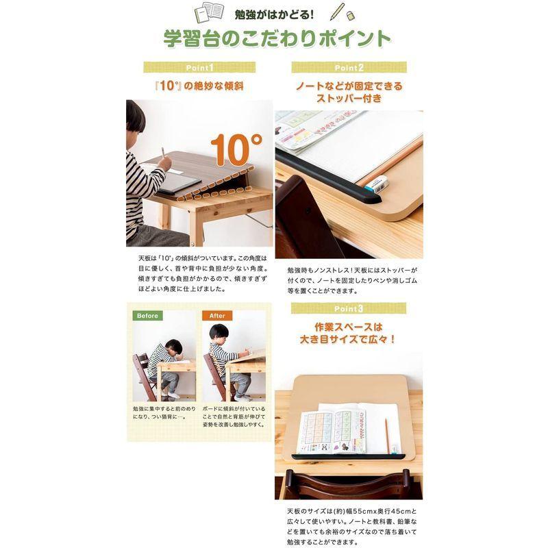 Rizkiz 学習台 傾斜台 ノートパソコンスタンド ウォールナット 背筋が伸びる10度の傾斜 リビング学習 勉強机 タブレット ライティン 学習机 Www Mantraman Com Mx