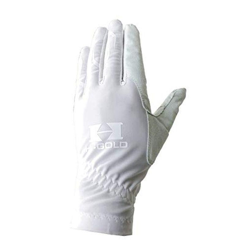 楽天ランキング1位 Hi Gold ハイゴールド 野球 ベルトレス守備用手袋 左手用 Sdh 302 ホワイト 高校野球対応 Jmサイズ 18 19