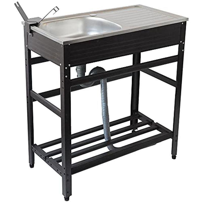 Iimono117 流し台 ブラウン ガーデンシンク フルセット 屋外 おしゃれ グッドネスボンドのiimono117 流し台 ガーデンシンク キッチンシンク 台所 ステンレス製 シンク おしゃれ アルミ グッドネスボンド