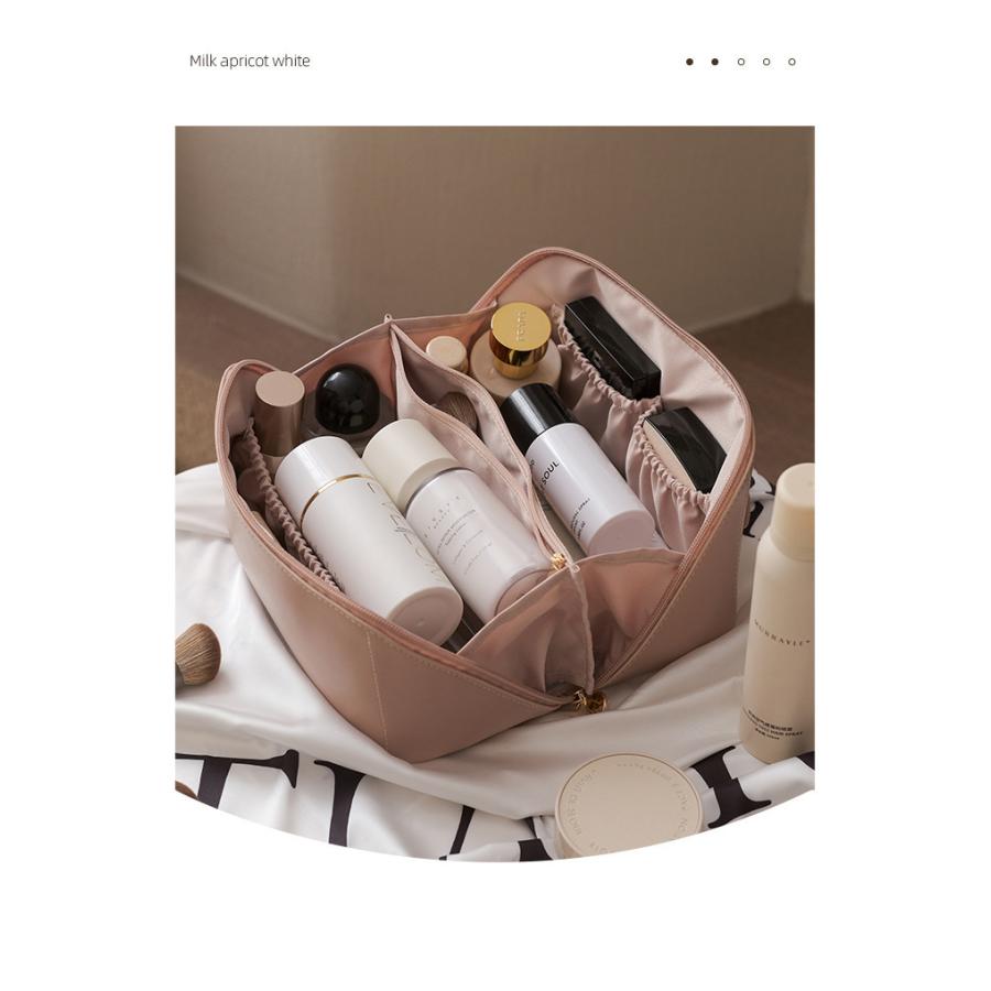 メイクポーチ 化粧ポーチ バニティ 大容量 コスメポーチ  機能的 使いやすい ポーチ おしゃれ かわいい 大きい 大きめ 旅行 プレゼント 収納 自立 |  | 16