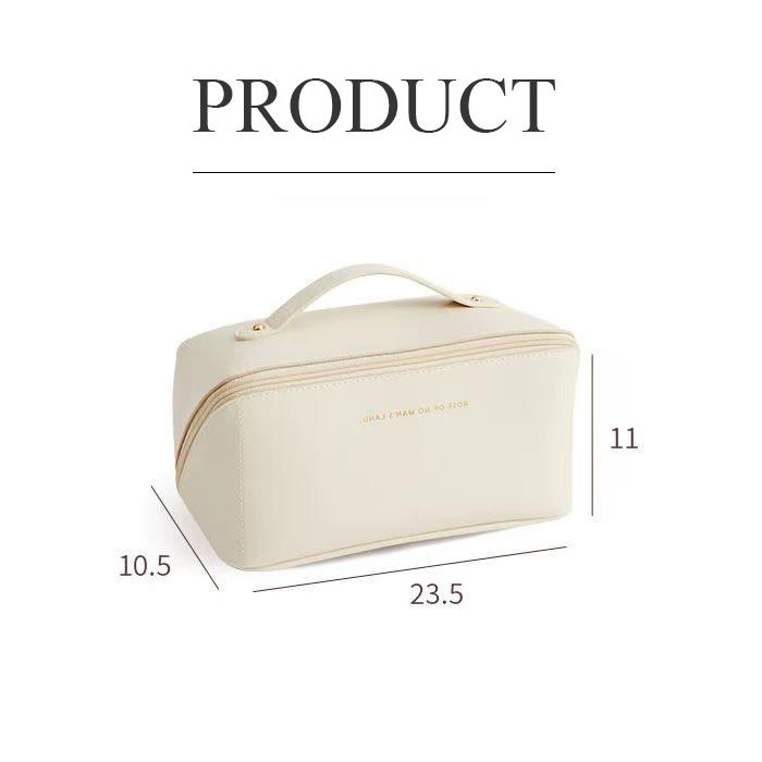 メイクポーチ 化粧ポーチ バニティ 大容量 コスメポーチ  機能的 使いやすい ポーチ おしゃれ かわいい 大きい 大きめ 旅行 プレゼント 収納 自立 |  | 09