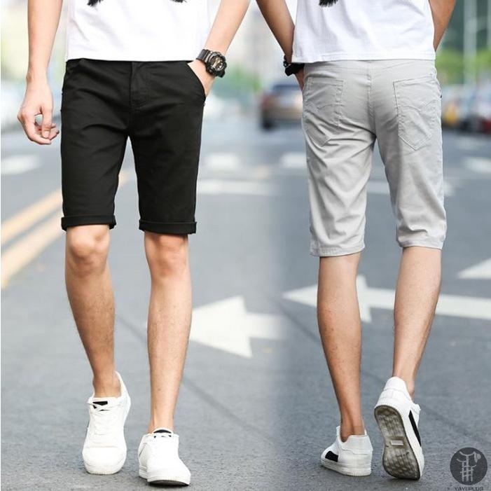 ハーフパンツ メンズ 半ズボン メンズ スリム スキニー クロップドパンツ スキニーパンツ クロップド丈 7分丈 ボトムス 無地細身 タイト 代引不可 Asnfs05 Goodplus グッドプラス 通販 Yahoo ショッピング