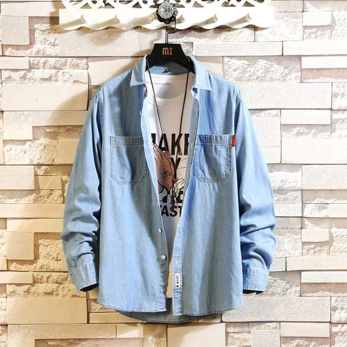 デニムシャツ メンズ 長袖 長袖シャツ ウエスタンシャツ ウォッシュ加工 デニム 生地 カジュアル |  | 04