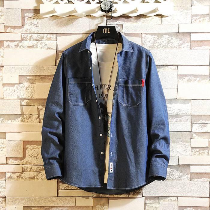 デニムシャツ メンズ 長袖 長袖シャツ ウエスタンシャツ ウォッシュ加工 デニム 生地 カジュアル |  | 07