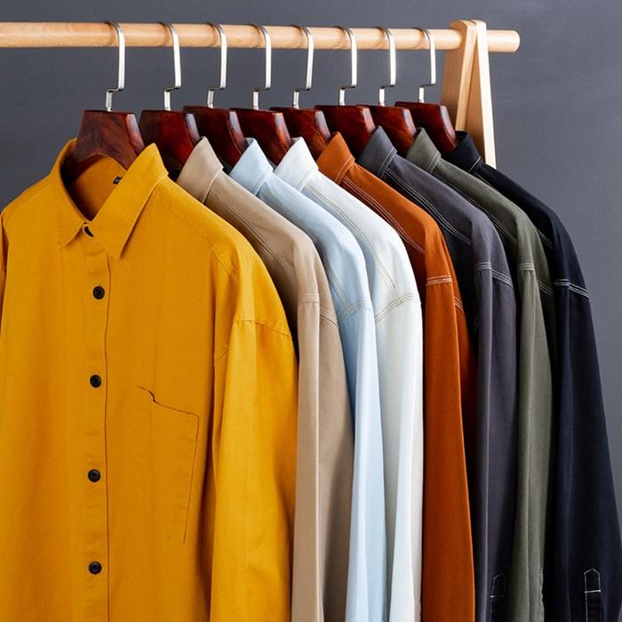 シャツ メンズ 長袖 カジュアルシャツ 開襟 ビジネス 無地 秋服 春服 トップス 通勤 長袖シャツ 30代 40代 ファッション |  | 09