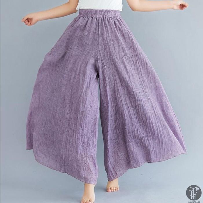 ワイドパンツ 麻風 綿麻混 フレアワイドパンツ レデイース ガウチョパンツ スカーチョ リネン ロングパンツ リネンパンツ 代引不可 |  | 18