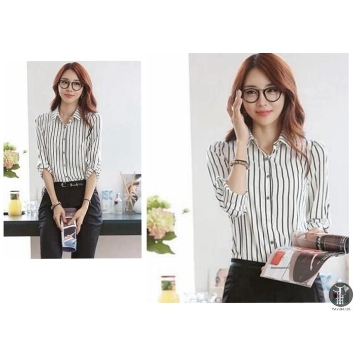 ストライプシャツ シャツ ブラウス レディース トップス ストライプ柄 薄手 長袖 スーツインナー 代引不可 送料無料 Cbr750 Goodplus グッドプラス 通販 Yahoo ショッピング