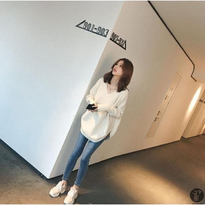 ニットセーター ニット Vネック レディース トップス スリット入り 薄手 長袖 コート 羽織り 女性 ゆったり |  | 12