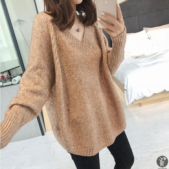 ニットセーター ニット Vネック レディース トップス スリット入り 薄手 長袖 コート 羽織り 女性 ゆったり |  | 14