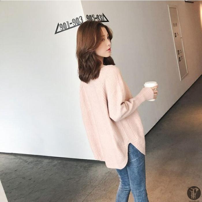 ニットセーター ニット Vネック レディース トップス スリット入り 薄手 長袖 コート 羽織り 女性 ゆったり |  | 18