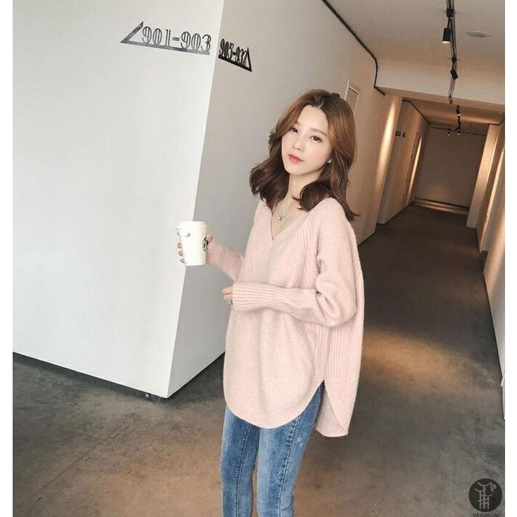 ニットセーター ニット Vネック レディース トップス スリット入り 薄手 長袖 コート 羽織り 女性 ゆったり |  | 19