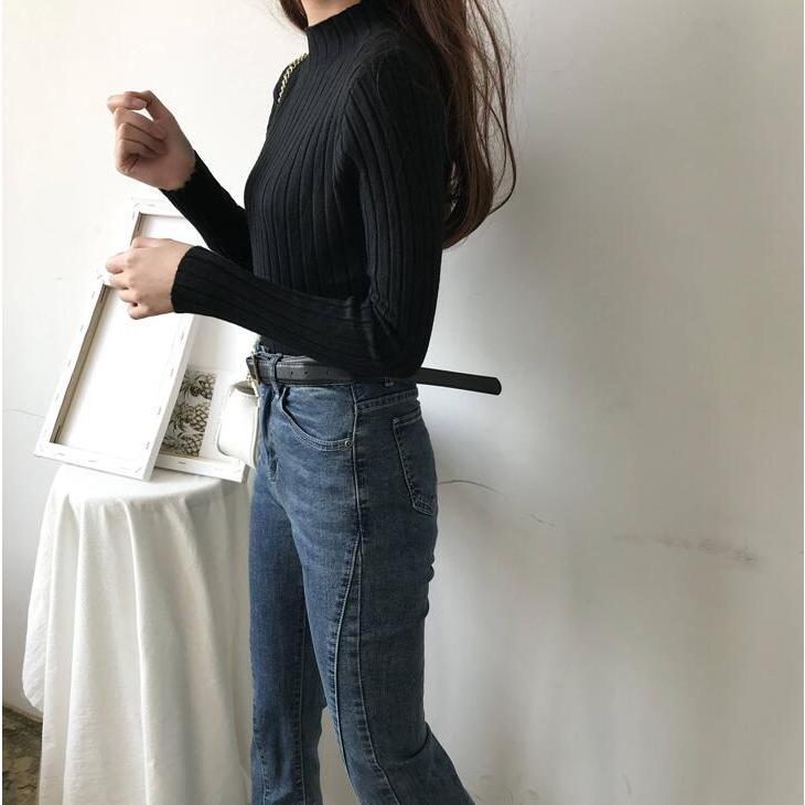 ニットセーター 長袖 レディース リブ タートルネック トップス セーター リブ ハイネック 伸縮性 暖か 秋冬服 着痩せ 新作 代引不可 |  | 16