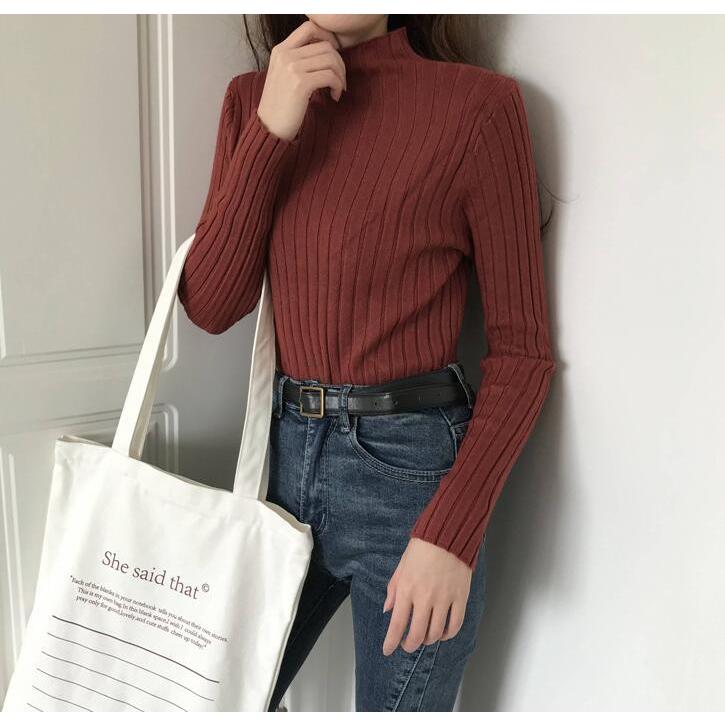 ニットセーター 長袖 レディース リブ タートルネック トップス セーター リブ ハイネック 伸縮性 暖か 秋冬服 着痩せ 新作 代引不可 |  | 19