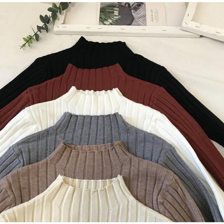 ニットセーター 長袖 レディース リブ タートルネック トップス セーター リブ ハイネック 伸縮性 暖か 秋冬服 着痩せ 新作 代引不可 |  | 09