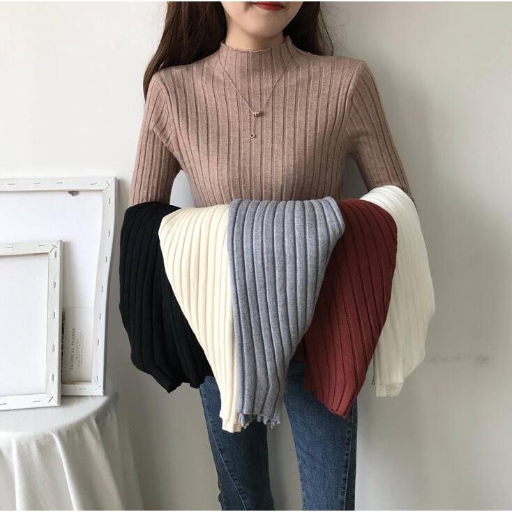 ニットセーター 長袖 レディース リブ タートルネック トップス セーター リブ ハイネック 伸縮性 暖か 秋冬服 着痩せ 新作 代引不可 |  | 10