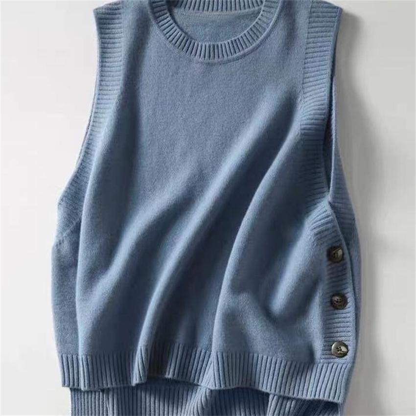 ニットベスト レディース トップス 女性 ノースリーブ セーター uネック コーデ カジュアル 女性 おしゃれ ファッション 秋冬新作 |  | 10