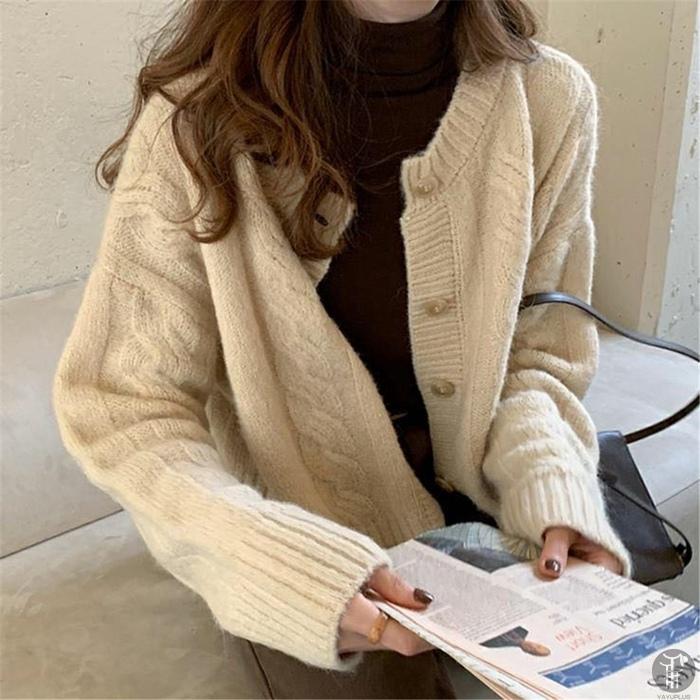 カーディガン ニットカーディガン レディース ニット トップス アウター 長袖 秋冬 |  | 02
