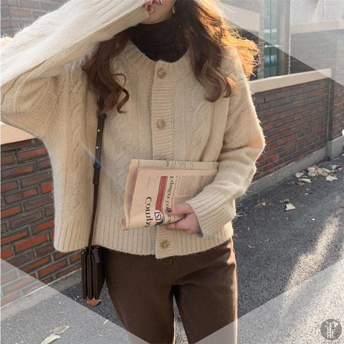 カーディガン ニットカーディガン レディース ニット トップス アウター 長袖 秋冬 |  | 04