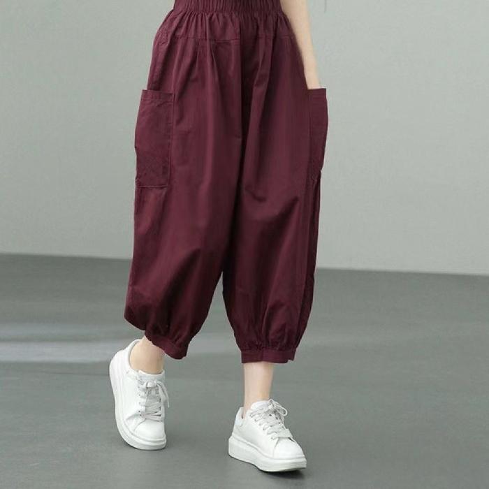 サルエルパンツ ゆったり 9分のズボン 高腰ランタンズボン着痩せ レディース 無地 春夏 ボトムス 美脚 おしゃれ カジュアル 夏物 夏服 |  | 05