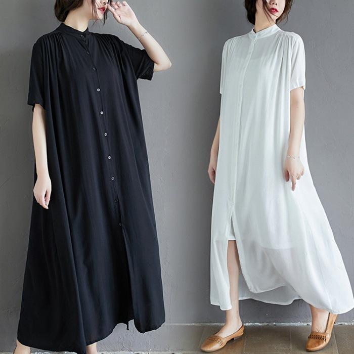 独特の素材 ワンピース シャツワンピース レディース ロング 揺れる お洒落 涼しいワンピース マキシ丈 キャミ ロング丈 Aライン 大きいサイズ 体型カバー ゆったり