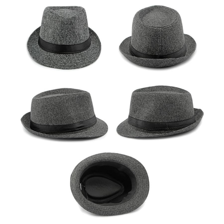 中折ハット 帽子 メンズ 紳士 中折れハット ファッション 秋 冬 暖かい オシャレ カジュアル 小物 プレゼント ギフト シンプル |  | 07
