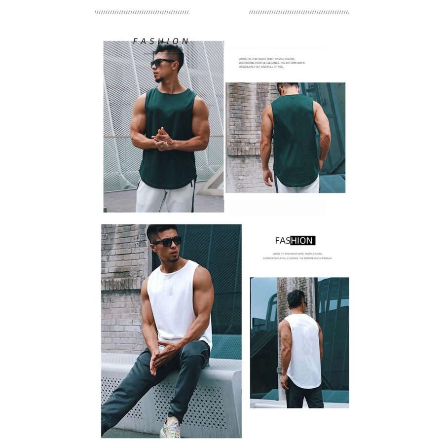 タンクトップ 2枚セット メンズ トレーニングウェア ノースリーブ ジム フィットネス スポーツウェア 吸汗 速乾 運動着 |  | 13