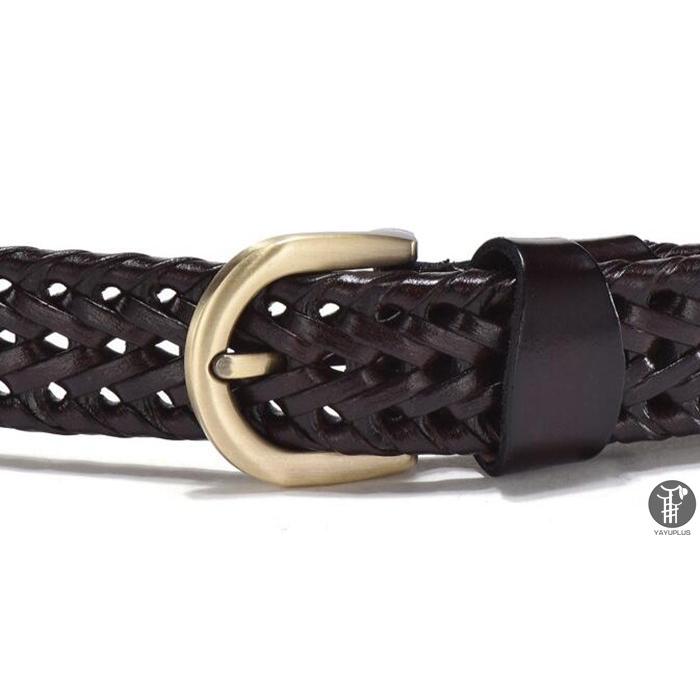 ベルト 本革 牛革 男女兼用 メッシュベルト 編みベルト メッシュ 無段階 メンズ レディース ビジネス  代引不可 |  | 15