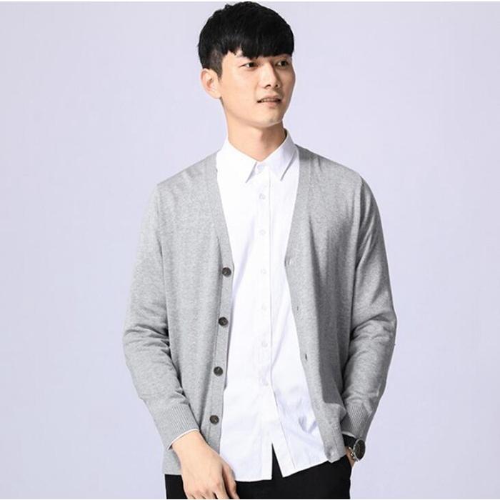カーディガン メンズ カーデ 秋 トップス ニットカーディガン ニット ビジネス 冷房対策 Vネック 無地 長袖 柔らか 代引不可 |  | 08