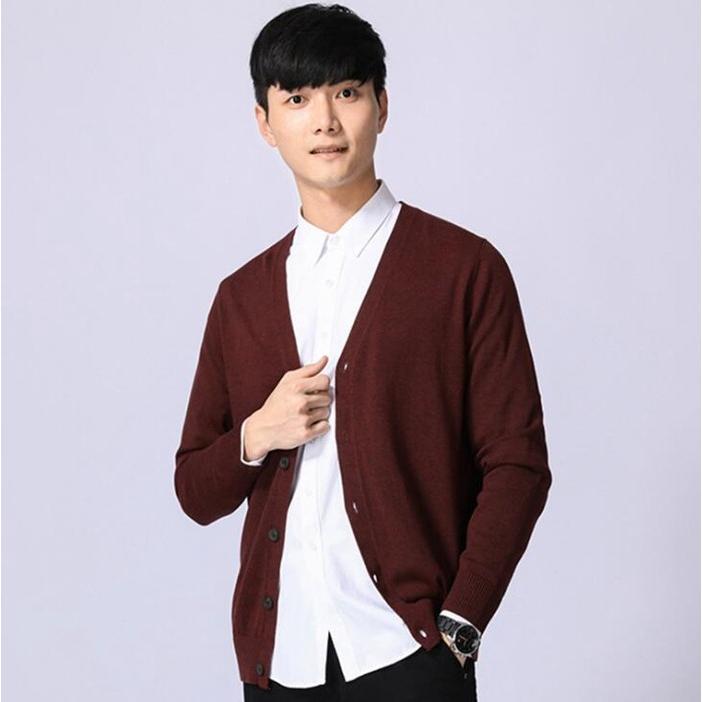 カーディガン メンズ カーデ 秋 トップス ニットカーディガン ニット ビジネス 冷房対策 Vネック 無地 長袖 柔らか 代引不可 |  | 09