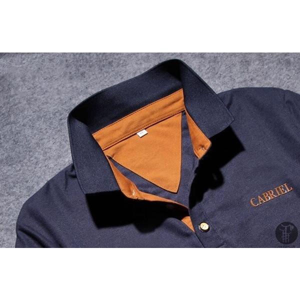 ポロシャツ メンズ シャツ 長袖ポロシャツ バイカラー クールビズ 無地 ポロ 長袖 shirt アメカジ 制服 スポーツ 代引不可 |  | 17