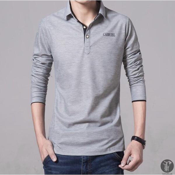 ポロシャツ メンズ シャツ 長袖ポロシャツ バイカラー クールビズ 無地 ポロ 長袖 shirt アメカジ 制服 スポーツ 代引不可 |  | 12