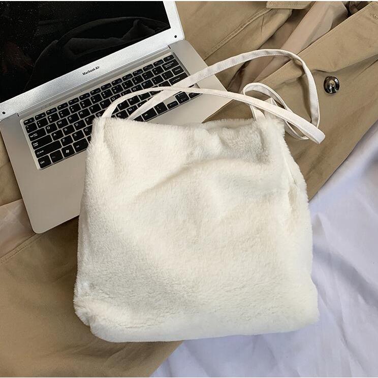 ショルダーバッグ ファー トートバッグ カバン レディース 無地 ファーバッグ レディースカバン ふわふわ 肩掛け もこもこ 可愛い 秋冬 代引不可 |  | 03