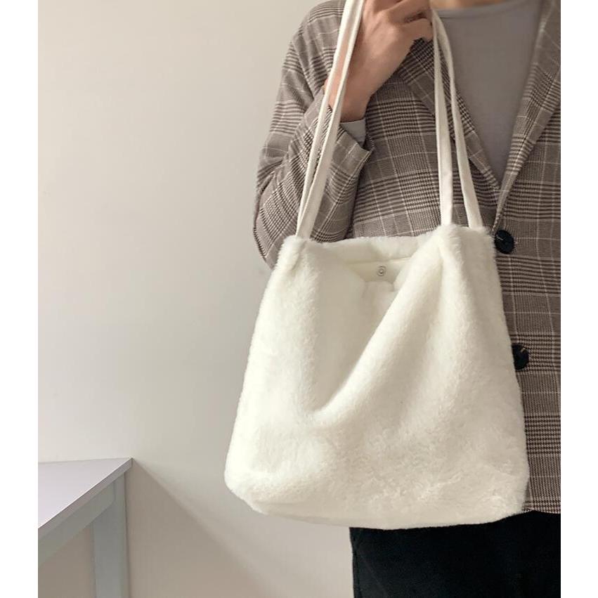 ショルダーバッグ ファー トートバッグ カバン レディース 無地 ファーバッグ レディースカバン ふわふわ 肩掛け もこもこ 可愛い 秋冬 代引不可 |  | 08