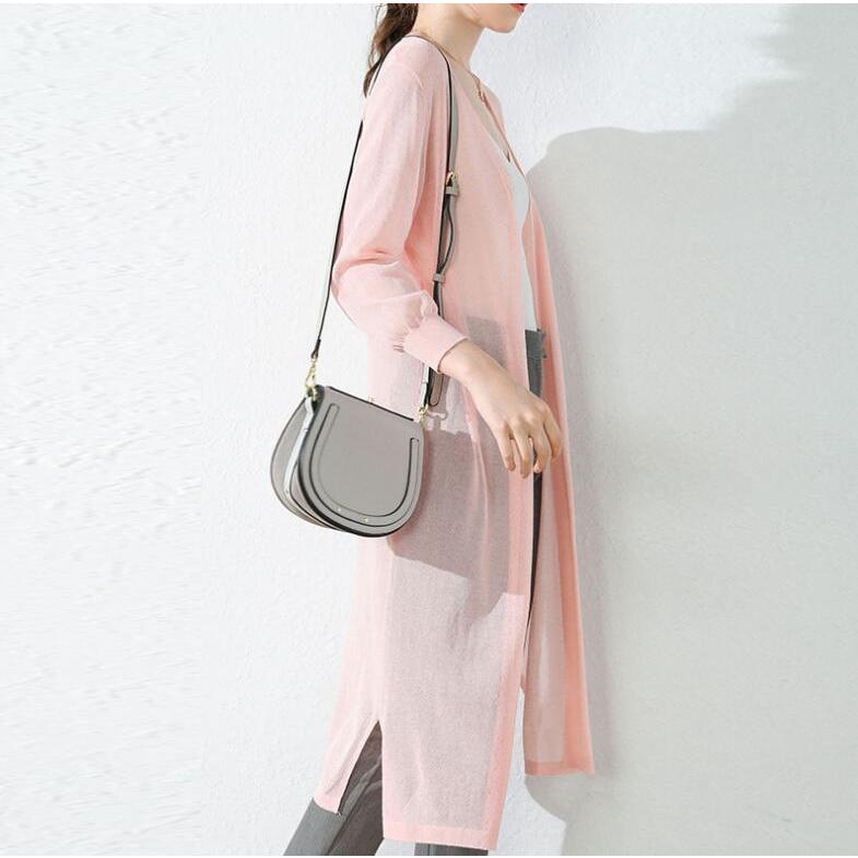 カーディガン 夏 ロング レディース スリット 羽織り 涼しい 春 夏 体型カバー 大きいサイズ 日よけ対策 UVカット ニットソー 紫外線対策 |  | 12