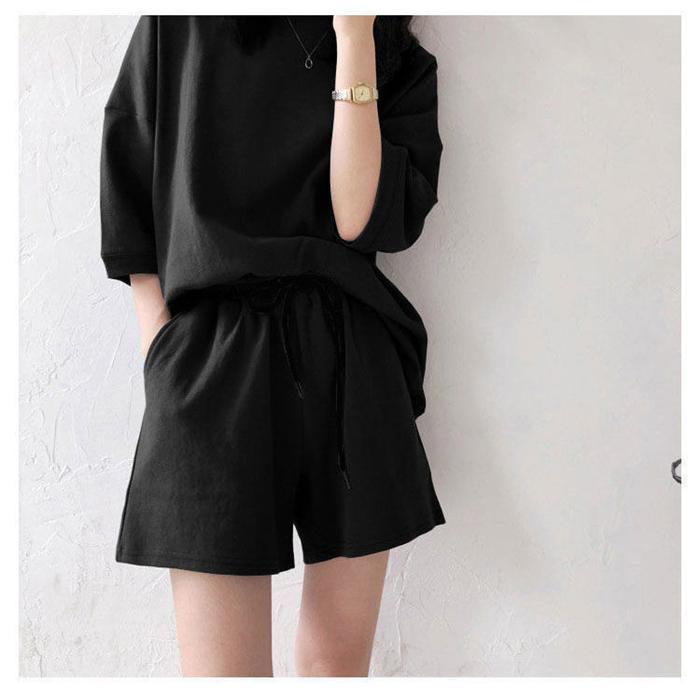 上下セット セットアップ ゆったり Ｔシャツ ショートパンツ ルームウェア 部屋着 スポーツウェア 涼しい 夏 |  | 13