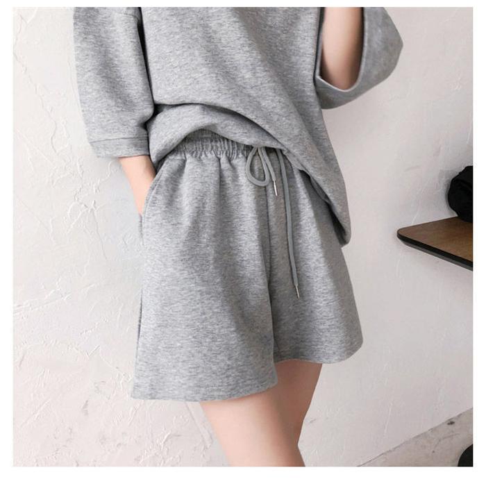 上下セット セットアップ ゆったり Ｔシャツ ショートパンツ ルームウェア 部屋着 スポーツウェア 涼しい 夏 |  | 08