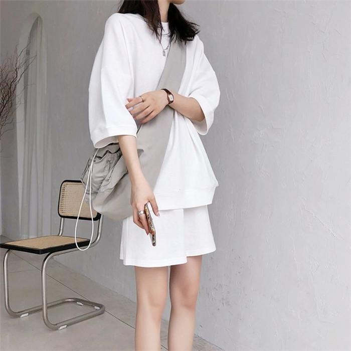 上下セット セットアップ ゆったり Ｔシャツ ショートパンツ ルームウェア 部屋着 スポーツウェア 涼しい 夏 |  | 10