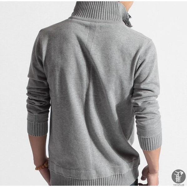 Vネックニットセーター ニット メンズ プルオーバー セーター 重ね着風 ニットウェア Vネック 無地 トップス 長袖 春 大人 　 |  | 04