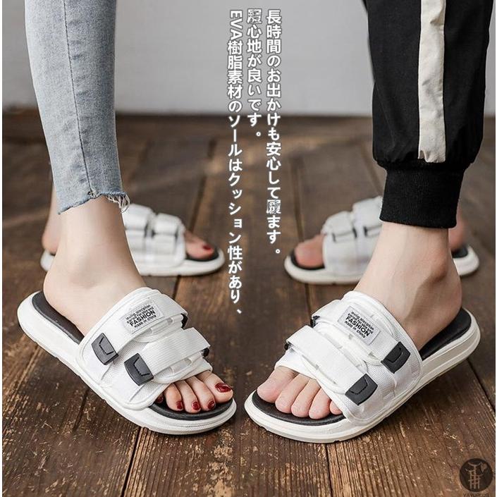 スポーツサンダル サンダル 厚底 レディース メンズ 男女兼用 調整 ベルクロサンダル 軽量 フラット お揃い 歩きやすい 代引不可 |  | 13
