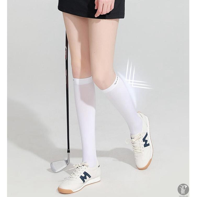ゴルフソックス レディース ロングソックス ニーハイソックス 2type スポーツ カジュアル 涼感 パンツ 接触冷感  涼しい 夏 ゴルフ 靴下 着圧ソックス |  | 03