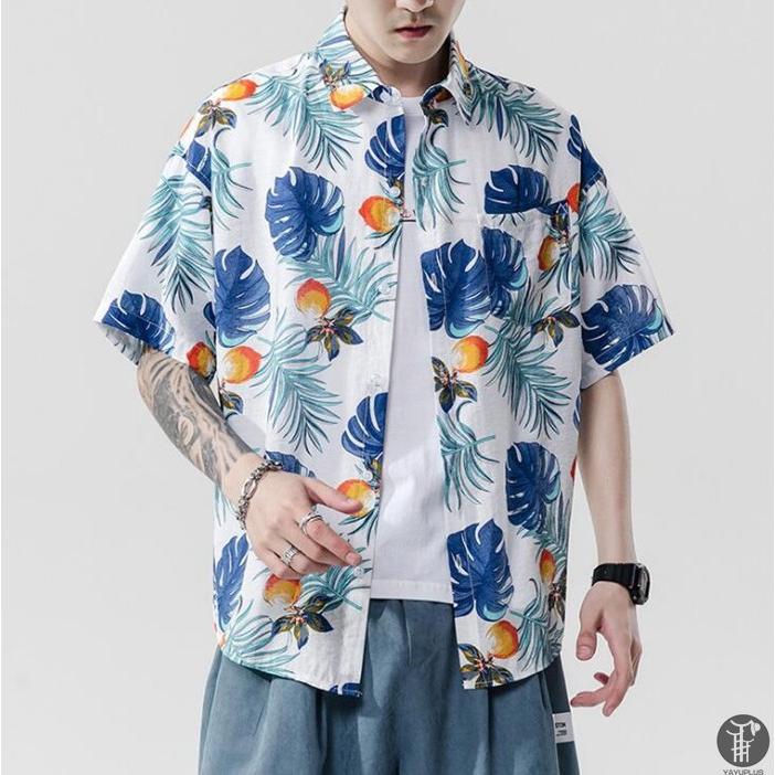 アロハシャツ メンズ シャツ 半袖 開襟シャツ 花柄 ハワイ プリント 半袖シャツ リゾート 旅行 コーデ おしゃれ 涼しい 夏 代引不可 Hcs01 Goodplus グッドプラス 通販 Yahoo ショッピング