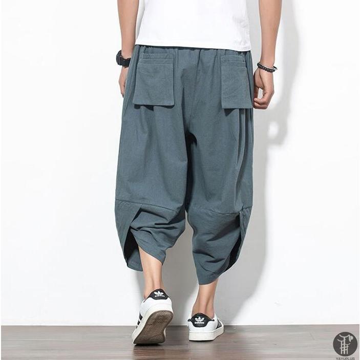 ワイドパンツ サルエルパンツ イージーパンツ メンズ  リネンパンツ アンクルパンツ クロップドパンツ ボトムス メンズズボン |  | 10