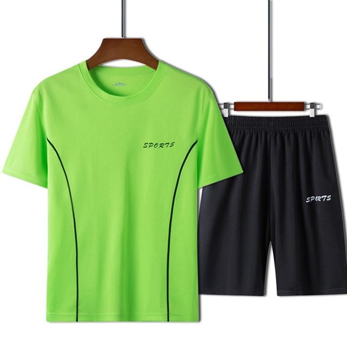 セットアップ 上下セット メンズ ジャージ  2点セット ジャージ 上下 ビッグＴシャツ ショートパンツ リラックスウェア 部屋着 ルームウェア  夏服 |  | 10