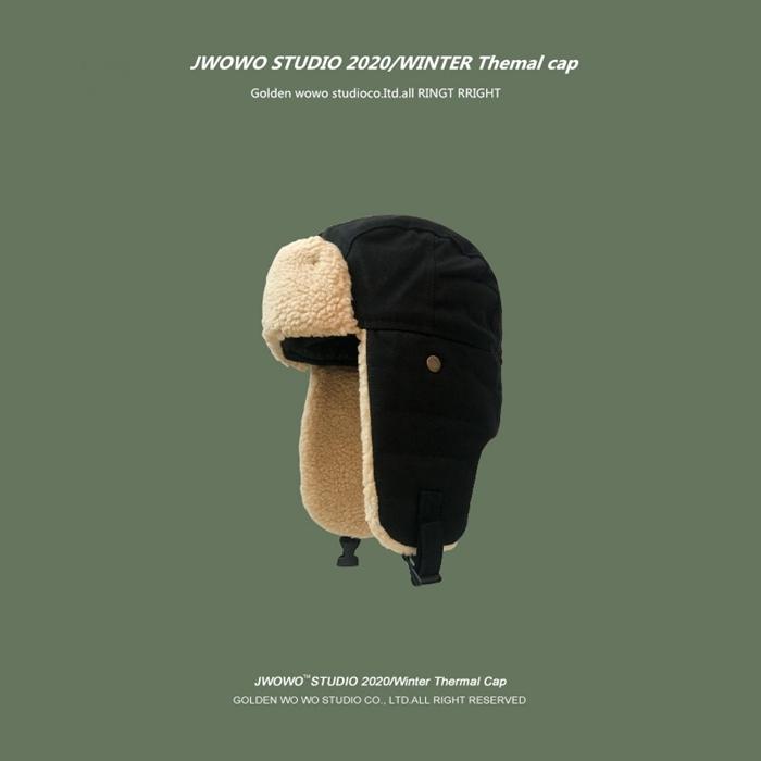 フライトキャップ 防寒帽子 メンズ パイロットキャップ 防寒帽子 ロシア帽 耳当て付き ファー帽子 防風 キャップ ボア パイロット |  | 16