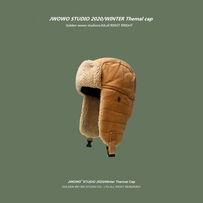 フライトキャップ 防寒帽子 メンズ パイロットキャップ 防寒帽子 ロシア帽 耳当て付き ファー帽子 防風 キャップ ボア パイロット |  | 13