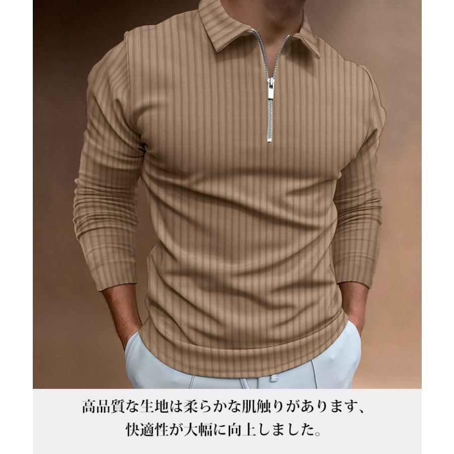 ゴルフウェア メンズ ポロシャツ ゴルフ 長袖 ハーフジップ トレーナー スポーツ tシャツ カジュアル トップス 襟付き |  | 10