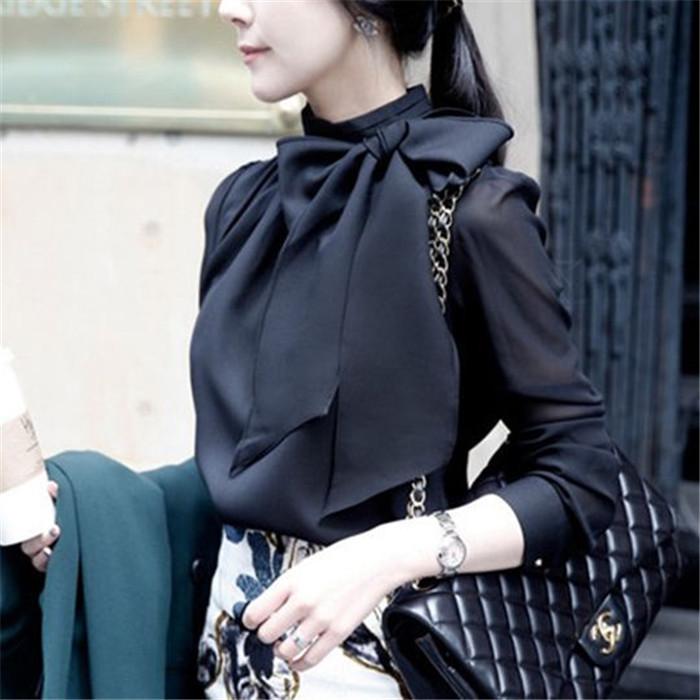 リボンブラウス レディース 長袖 フォーマル 卒業式 入園式 ブラウス シフォンシャツ 面接 七五三 40代 50代 |  | 05