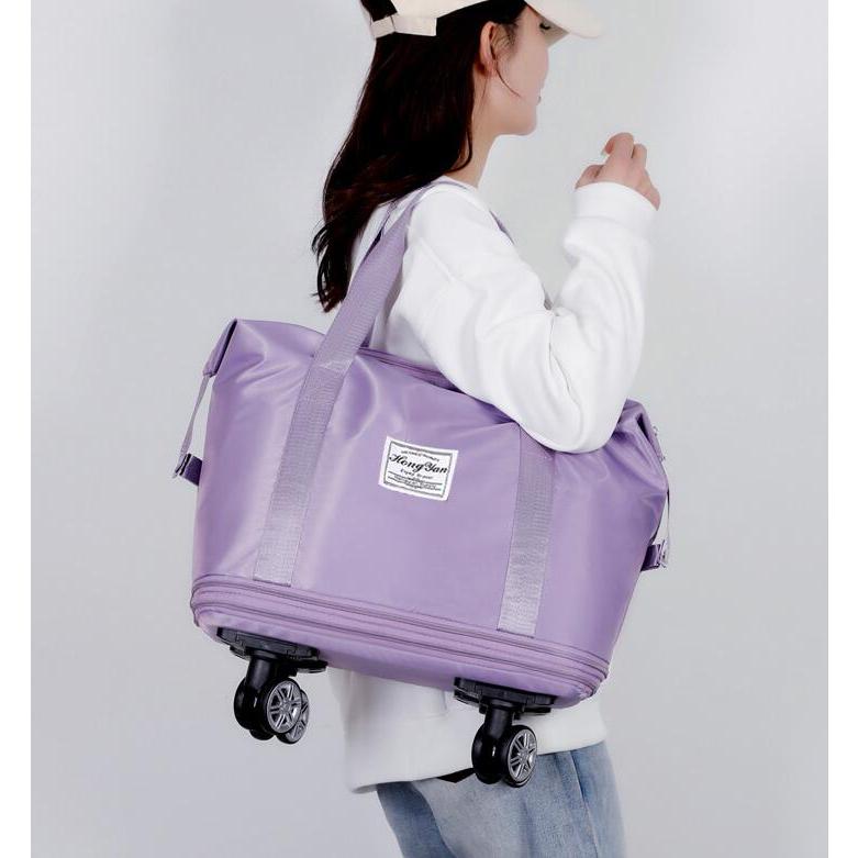 ボストンバッグ キャリーバッグ ショッピングカート 4輪 横押し 折りたたみ 軽量 旅行カバン 大容量 機内持ち込み 防水 撥水加工 プレゼント |  | 05