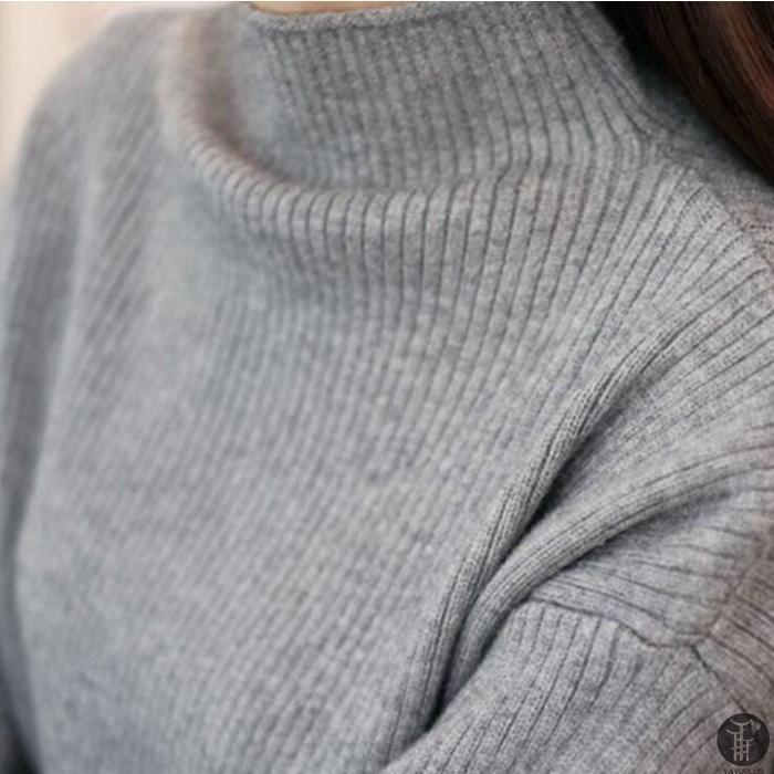 ニットセーター レディース トップス 長袖 ドルマンスリーブ プルオーバー 無地 セーター ニットソー ハイネック |  | 18